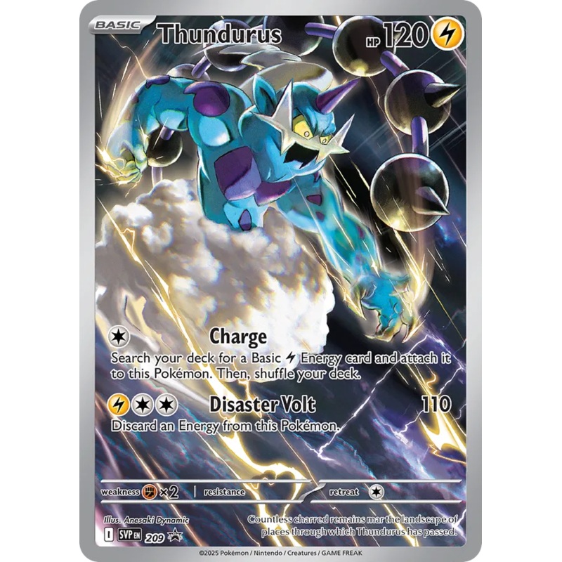 Thundurus – SVP 209 – Scarlet & Violet Black Bolt Elite Trainer Box Promo