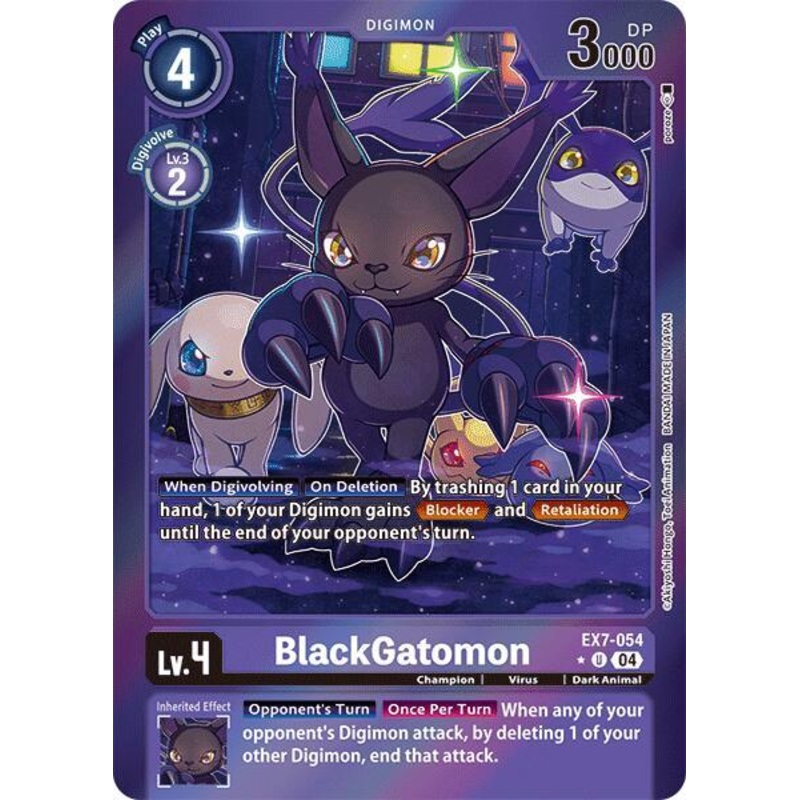 [FOIL] BlackGatomon EX7-054 – Uncommon EX07 Digimon Liberator