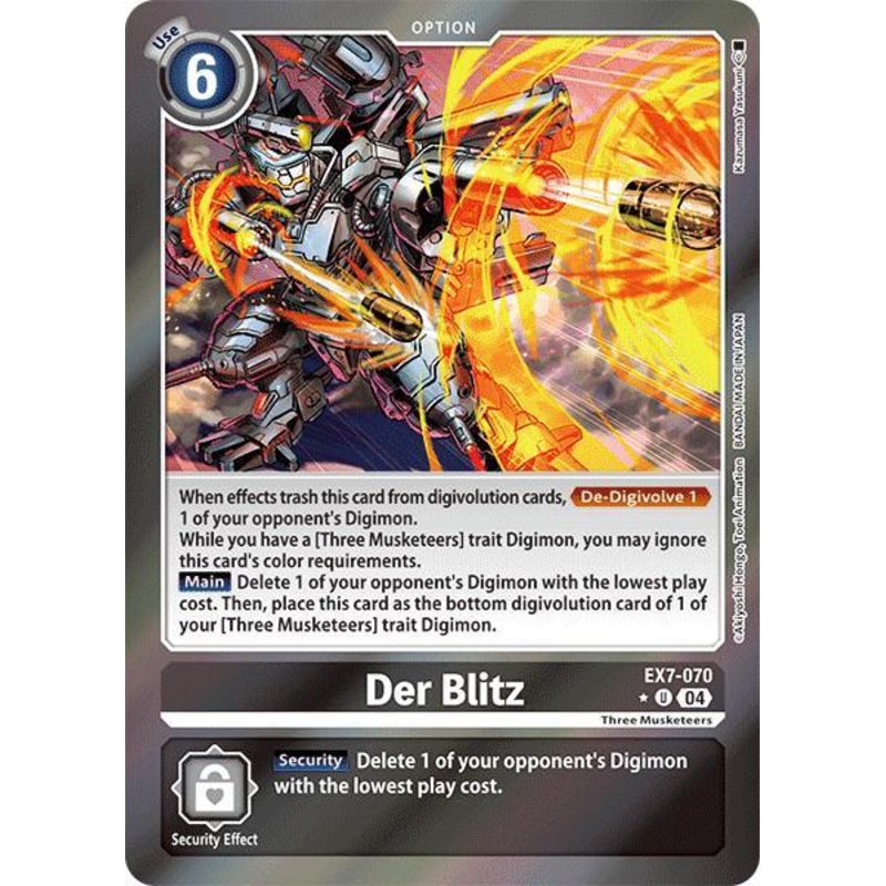 [FOIL] Der Blitz EX7-070 – Uncommon EX07 Digimon Liberator