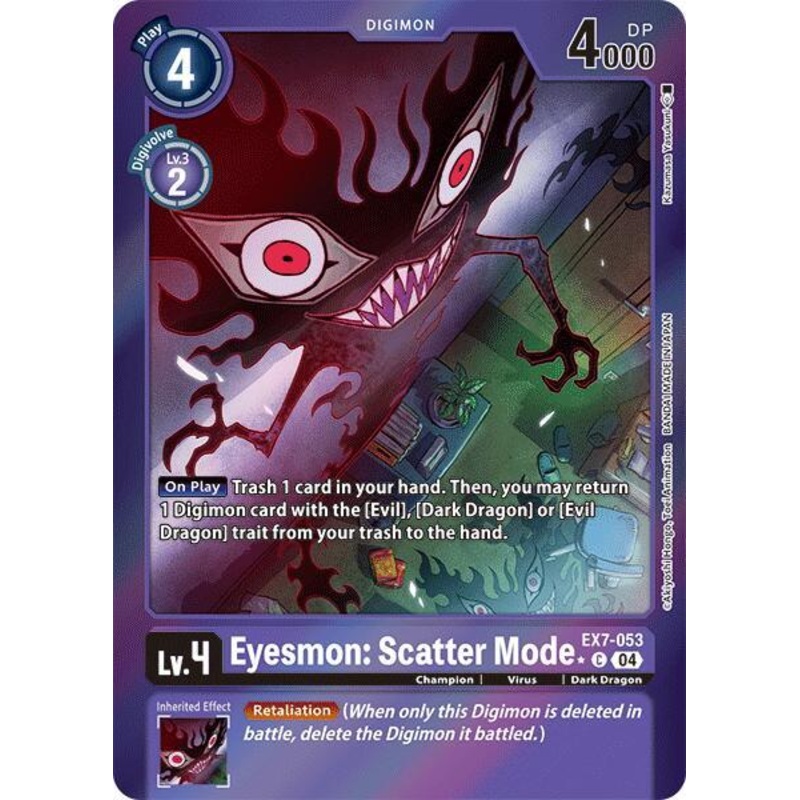 [FOIL] Eyesmon: Scatter Mode EX7-053 – Common EX07 Digimon Liberator