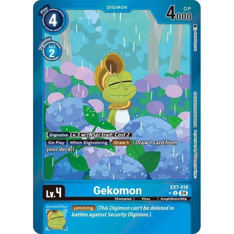 [FOIL] Gekomon EX7-018 – Uncommon EX07 Digimon Liberator