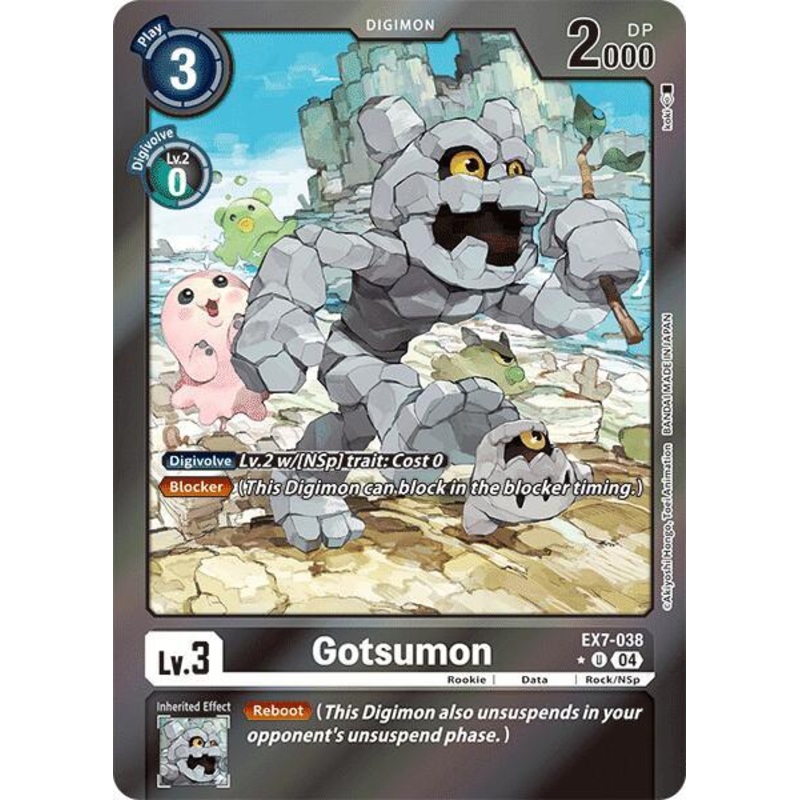 [FOIL] Gotsumon EX7-038 – Uncommon EX07 Digimon Liberator