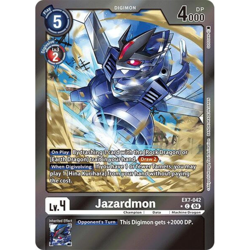 [FOIL] Jazardmon EX7-042 – Common EX07 Digimon Liberator