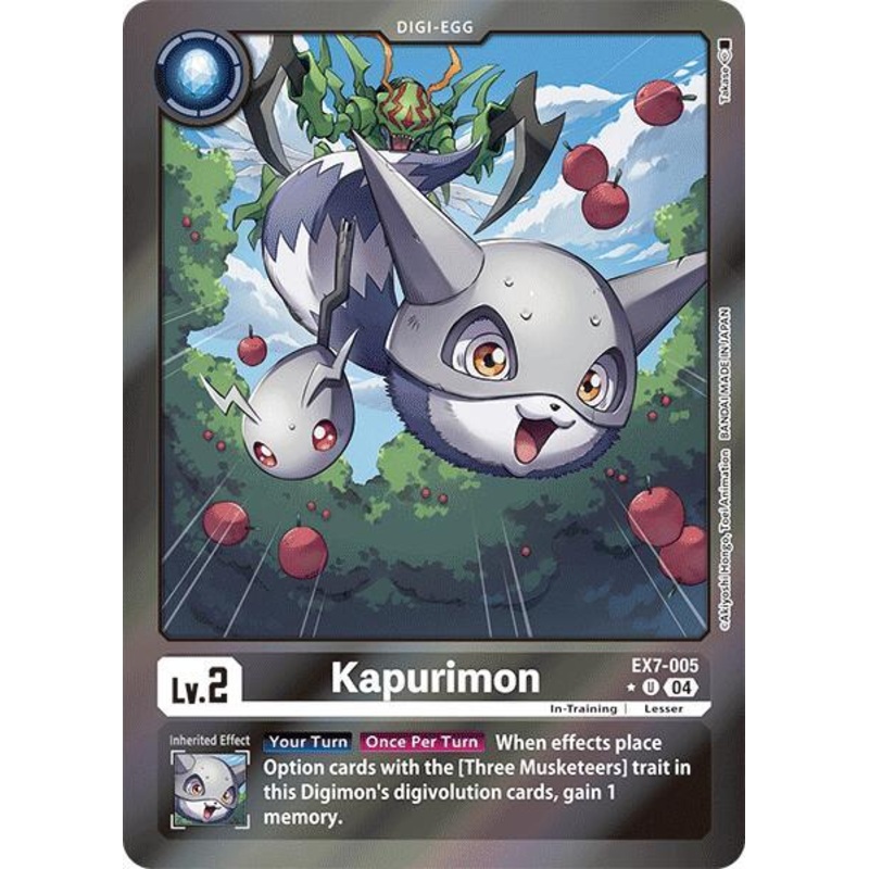 [FOIL] Kapurimon EX7-005 – Uncommon EX07 Digimon Liberator