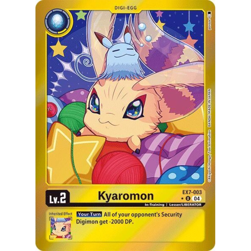 [FOIL] Kyaromon EX7-003 – Uncommon EX07 Digimon Liberator