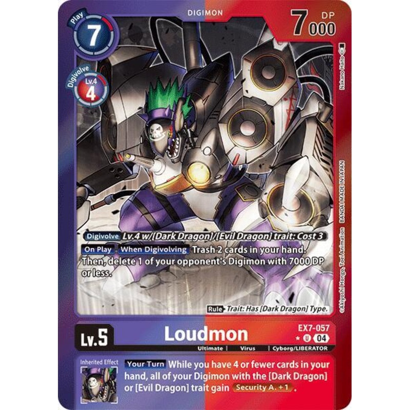 [FOIL] Loudmon EX7-057 – Uncommon EX07 Digimon Liberator