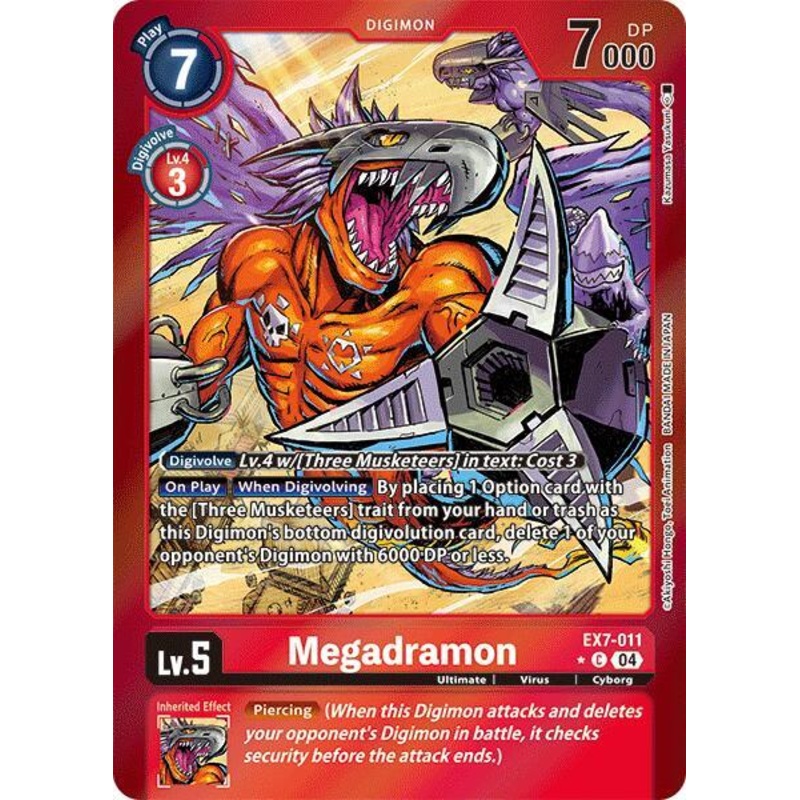 [FOIL] Megadramon EX7-011 – Common EX07 Digimon Liberator