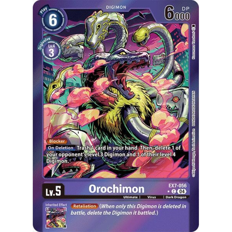 [FOIL] Orochimon EX7-056 – Common EX07 Digimon Liberator