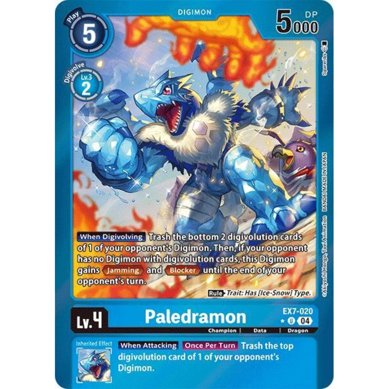 [FOIL] Paledramon EX7-020 – Uncommon EX07 Digimon Liberator