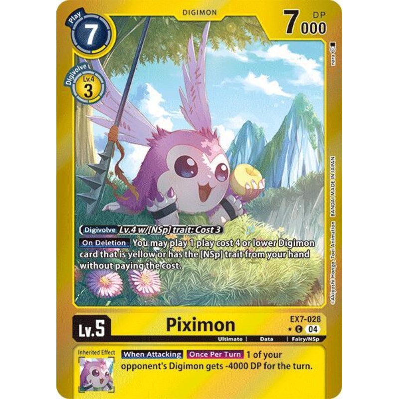 [FOIL] Piximon EX7-028 – Common EX07 Digimon Liberator