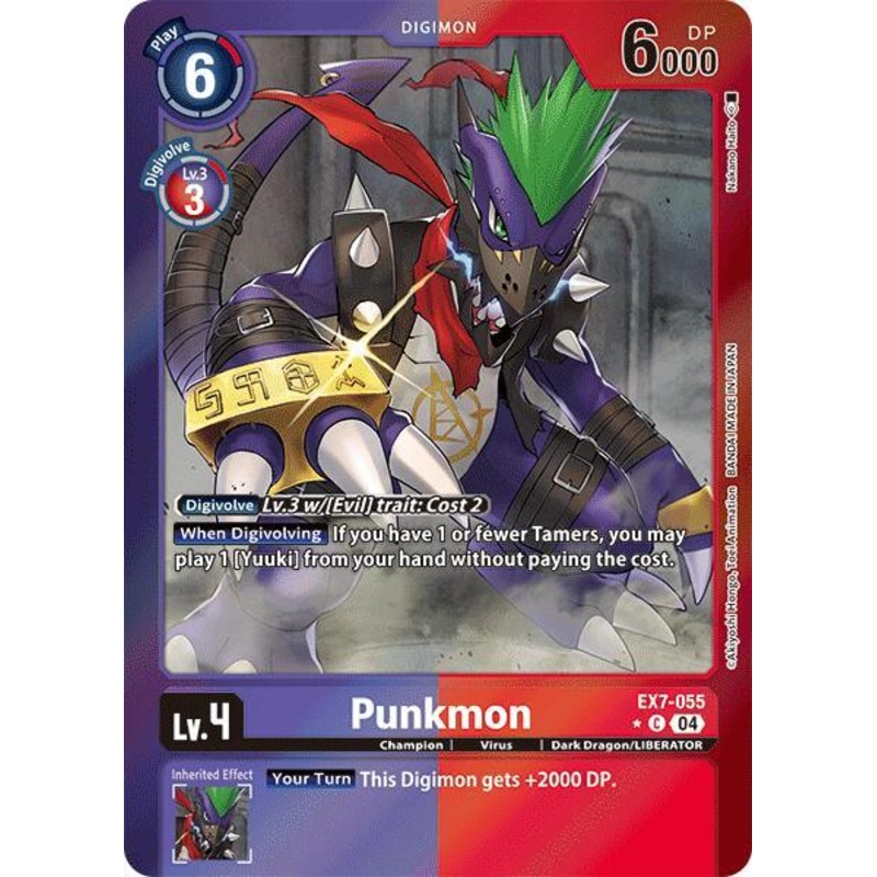 [FOIL] Punkmon EX7-055 – Common EX07 Digimon Liberator