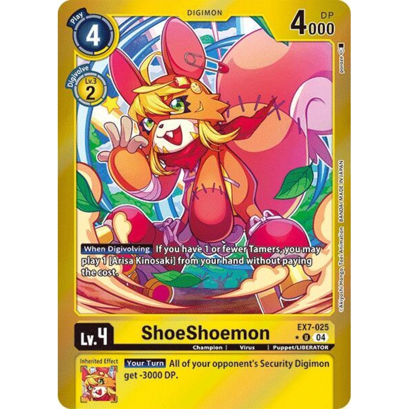 [FOIL] ShoeShoemon EX7-025 – Uncommon EX07 Digimon Liberator