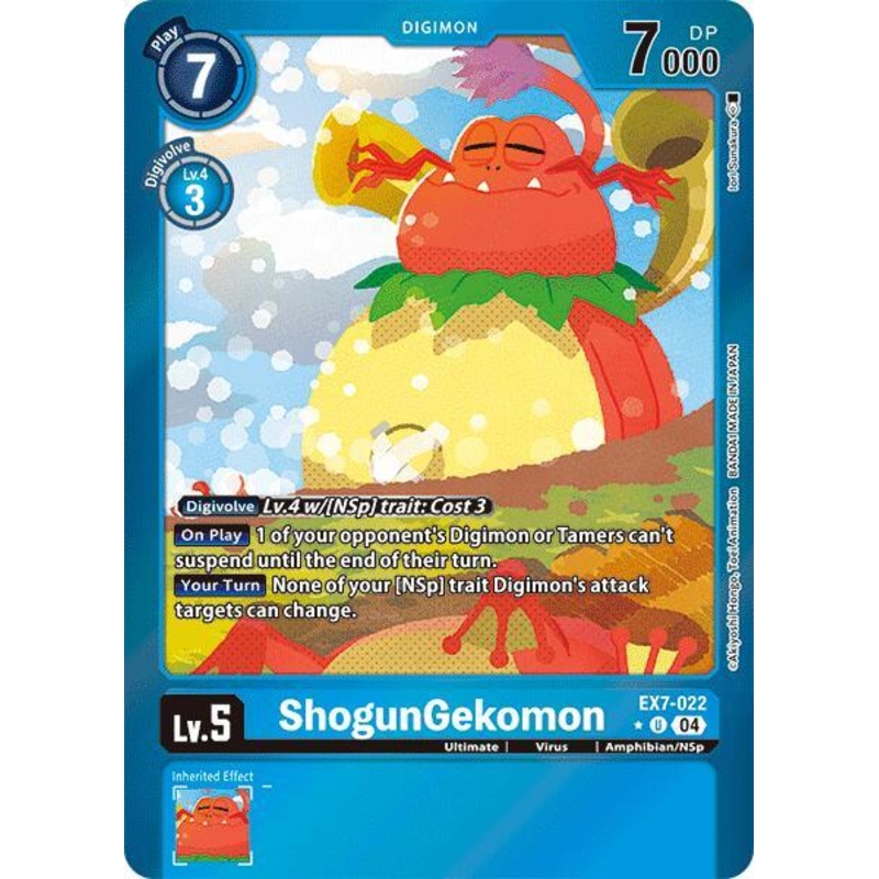 [FOIL] ShogunGekomon EX7-022 – Uncommon EX07 Digimon Liberator