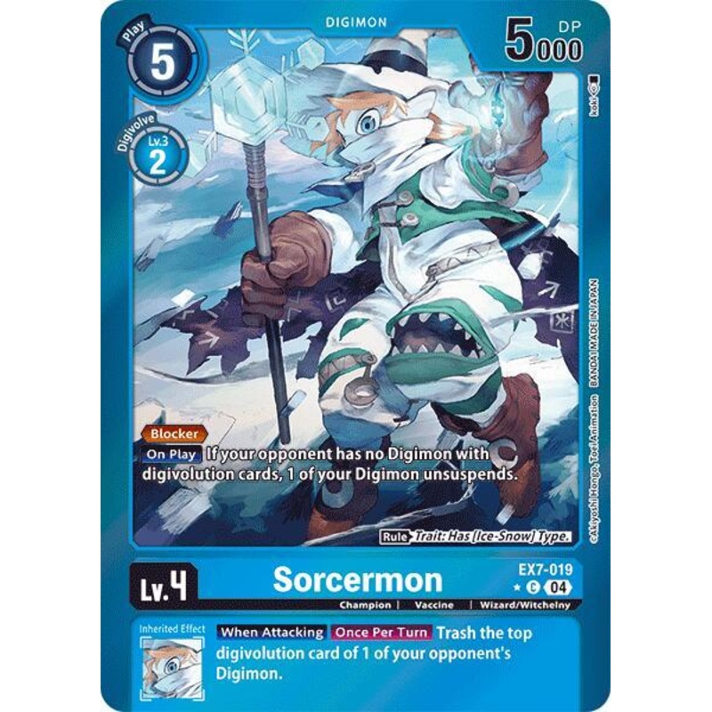 [FOIL] Sorcermon EX7-019 – Common EX07 Digimon Liberator