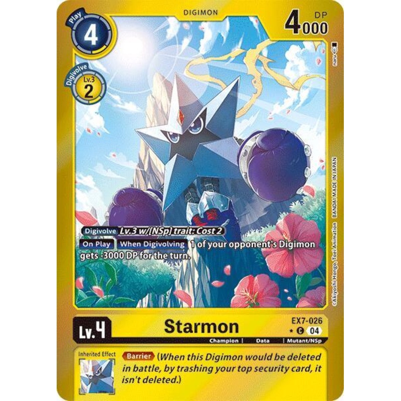 [FOIL} Starmon EX7-026 – Common EX07 Digimon Liberator
