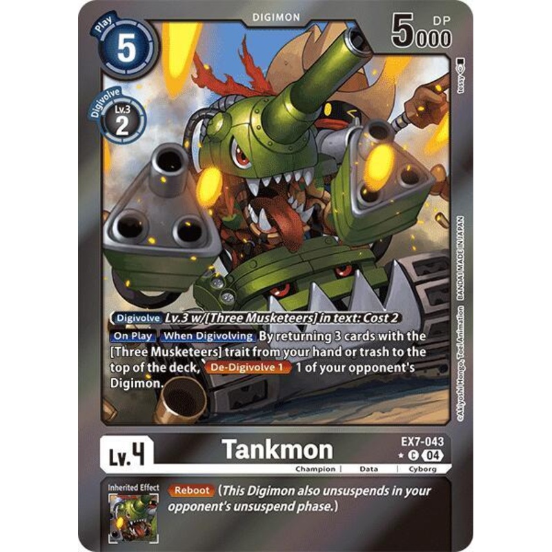 [FOIL] Tankmon EX7-043 – Common EX07 Digimon Liberator