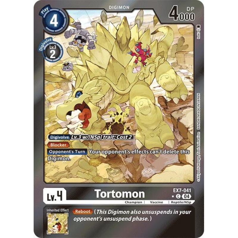 [FOIL] Tortomon EX7-041 – Common EX07 Digimon Liberator