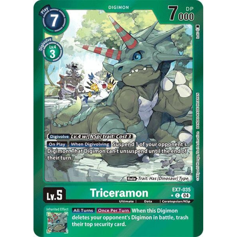 [FOIL] Triceramon EX7-035 – Common EX07 Digimon Liberator