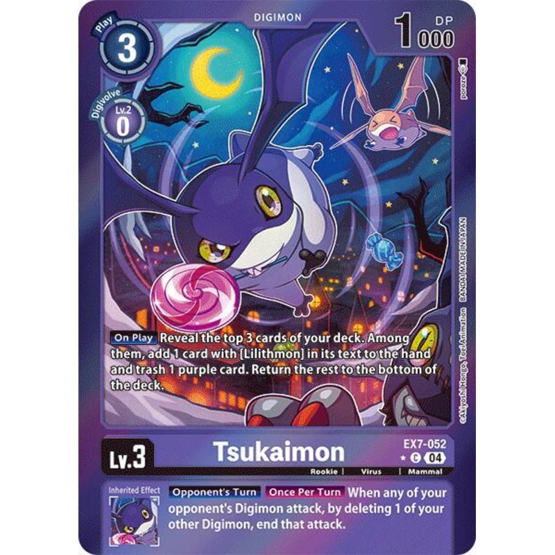 [FOIL] Tsukaimon EX7-052 – Common EX07 Digimon Liberator (Copy)