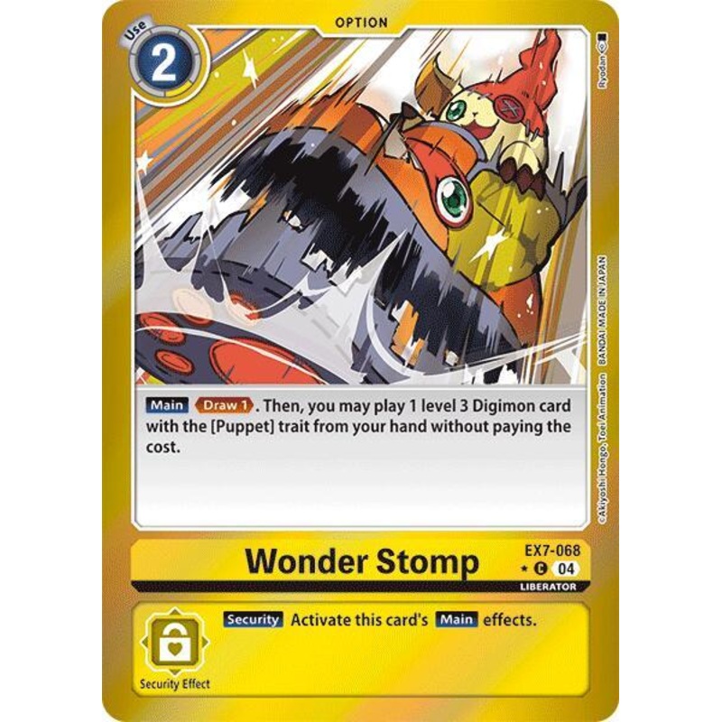 [FOIL] Wonder Stomp EX7-068 – Common EX07 Digimon Liberator