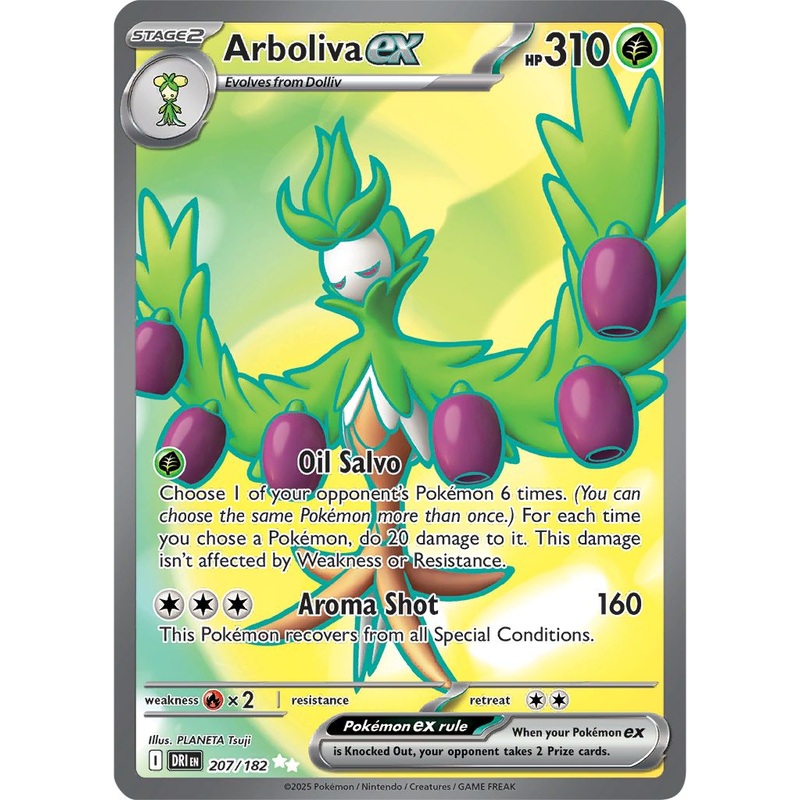[ FULL ART ] Arboliva ex – 207/182 – Ultra Rare Pokemon Destined Rivals
