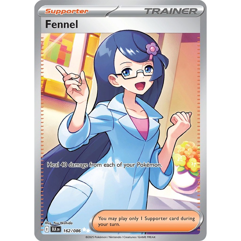[FULL ART] Fennel – 162/086 – Ultra Rare Pokemon Black Bolt