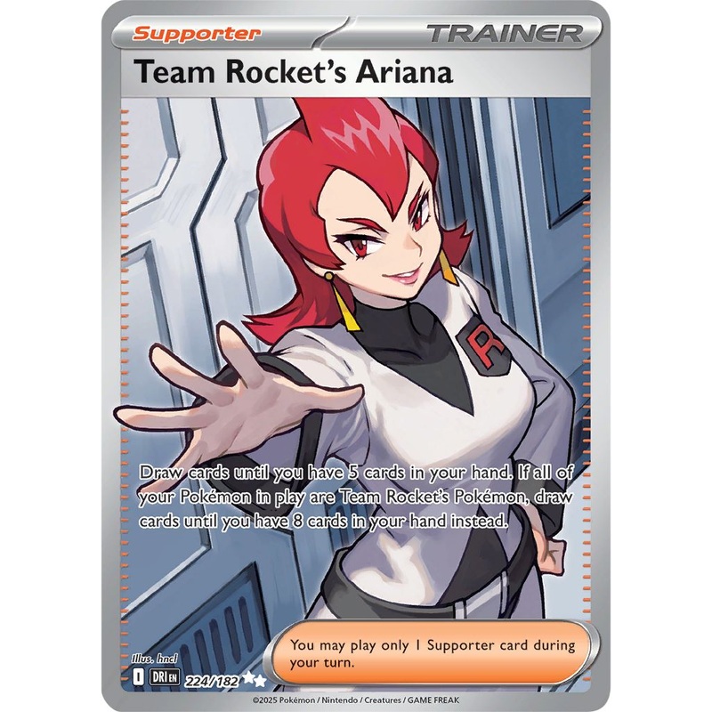 [ FULL ART ] Team Rocket’s Ariana – 224/182 – Ultra Rare Pokemon Destined Rivals