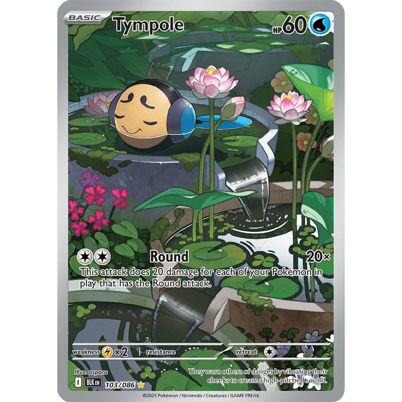Tympole – 103/086 – Illustration Rare Pokemon Black Bolt