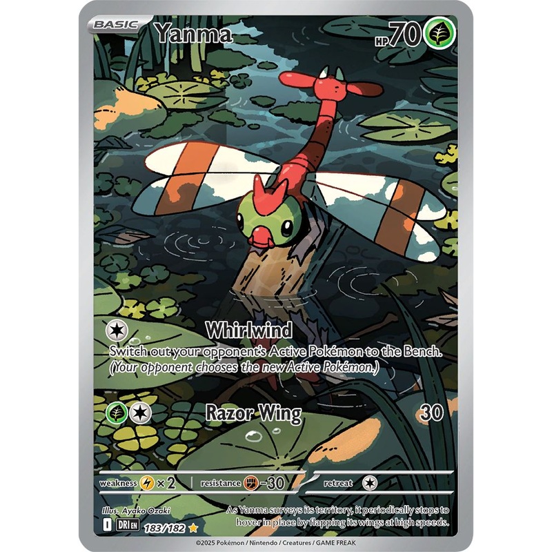 Yanma – 183/182 – Illustration Rare Pokemon Destined Rivals