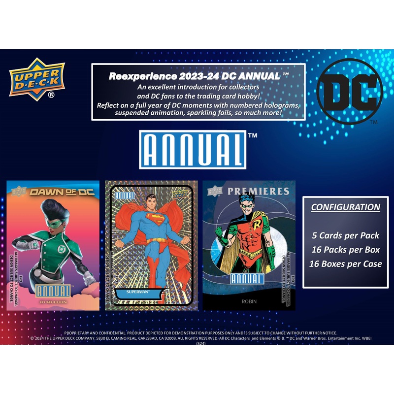 2023-24 Upper Deck DC Annual 1-Box Opening #28994 – 2 Random Packs – Aug 29 (12pm)