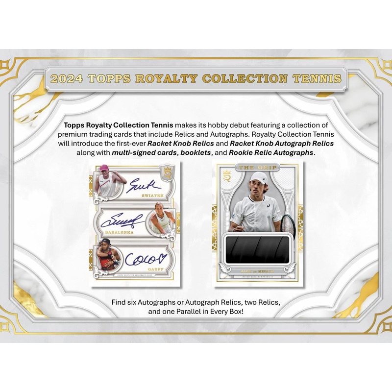 2024 Topps Tennis Royalty 1-Box Opening #28996 – Random Player – Sep 11 (4pm)