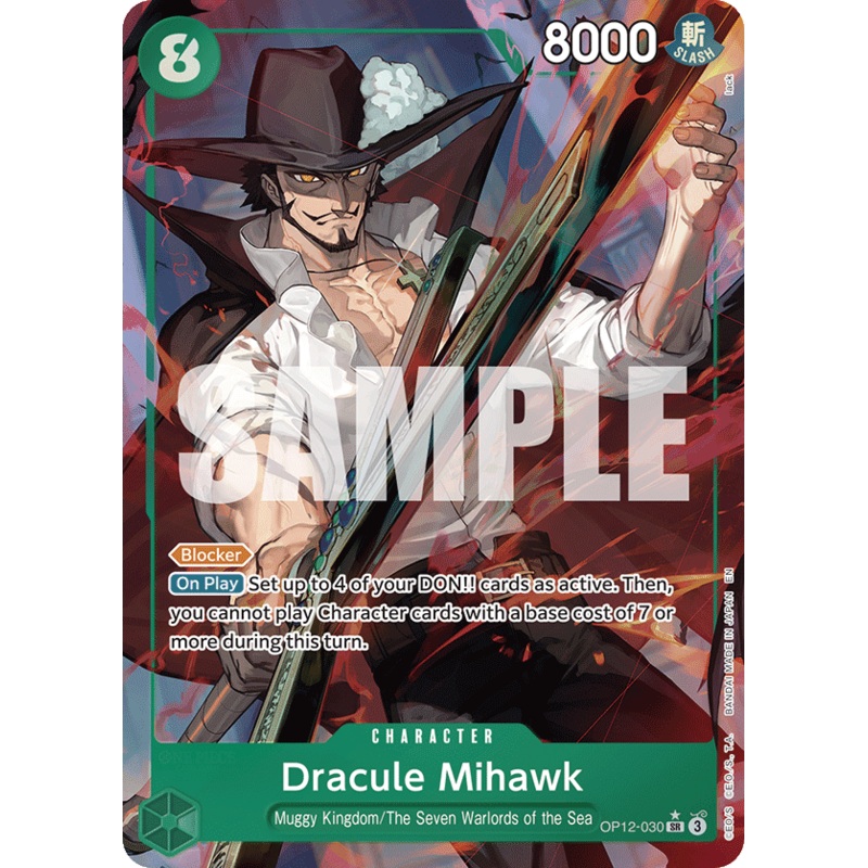 [ALTERNATE ART] Dracule Mihawk  OP12-030 – SR OP-12 Legacy of the Master