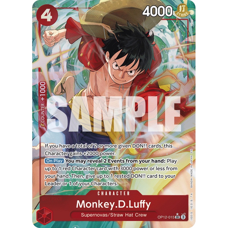 [ALTERNATE ART] Monkey.D.Luffy  OP12-015 – SR OP-12 Legacy of the Master