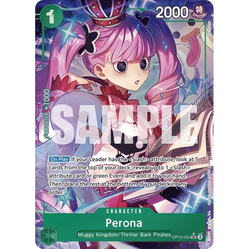 [ALTERNATE ART] Perona  OP12-034 – SR OP-12 Legacy of the Master