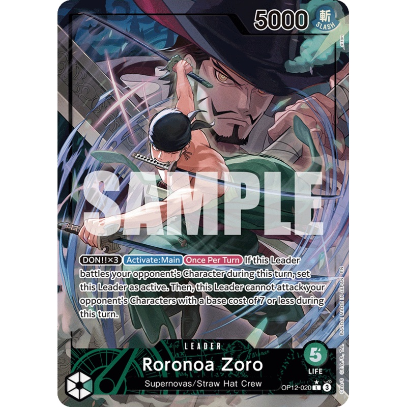 [ALTERNATE ART] Roronoa Zoro (020)  OP12-020 – L OP-12 Legacy of the Master