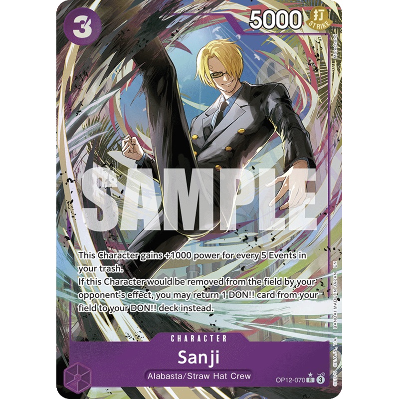 [ALTERNATE ART] Sanji (070)  OP12-070 – R OP-12 Legacy of the Master