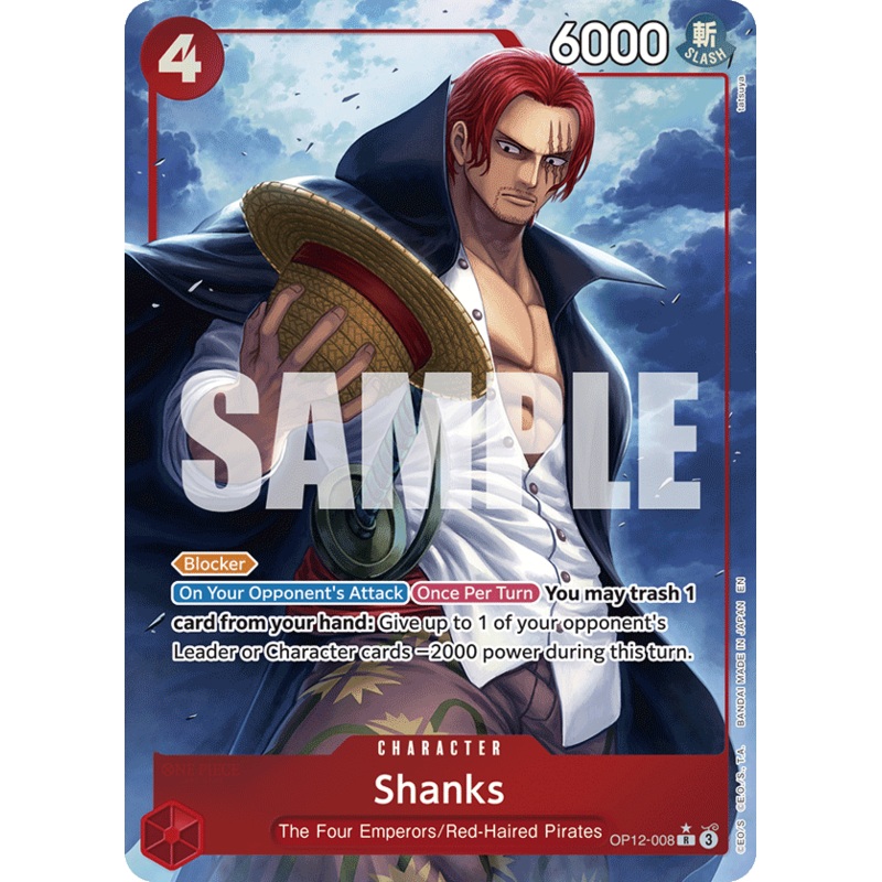 [ALTERNATE ART] Shanks (008)  OP12-008 – R OP-12 Legacy of the Master