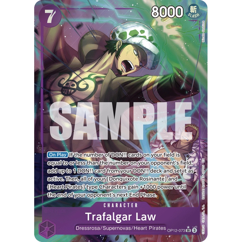[ALTERNATE ART] Trafalgar Law (073)  OP12-073 – SR OP-12 Legacy of the Master