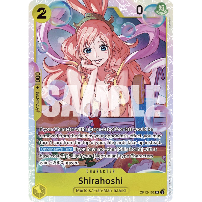 Shirahoshi OP12-102 – Super Rare OP-12 Legacy of the Master