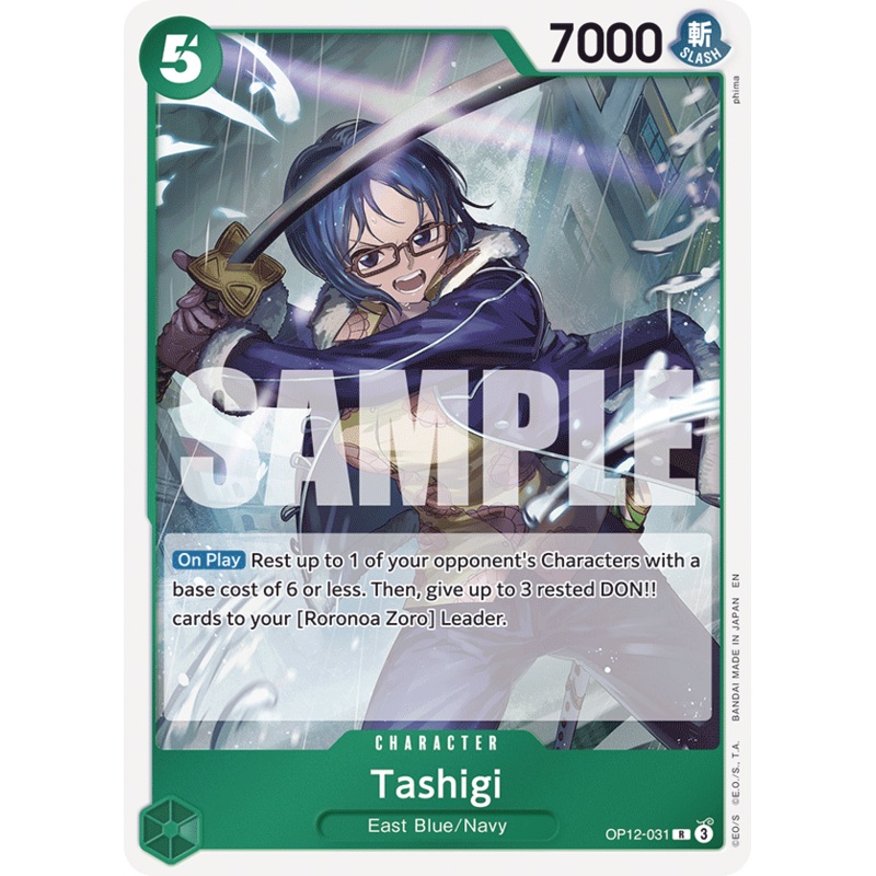 Tashigi OP12-031 – Rare OP-12 Legacy of the Master