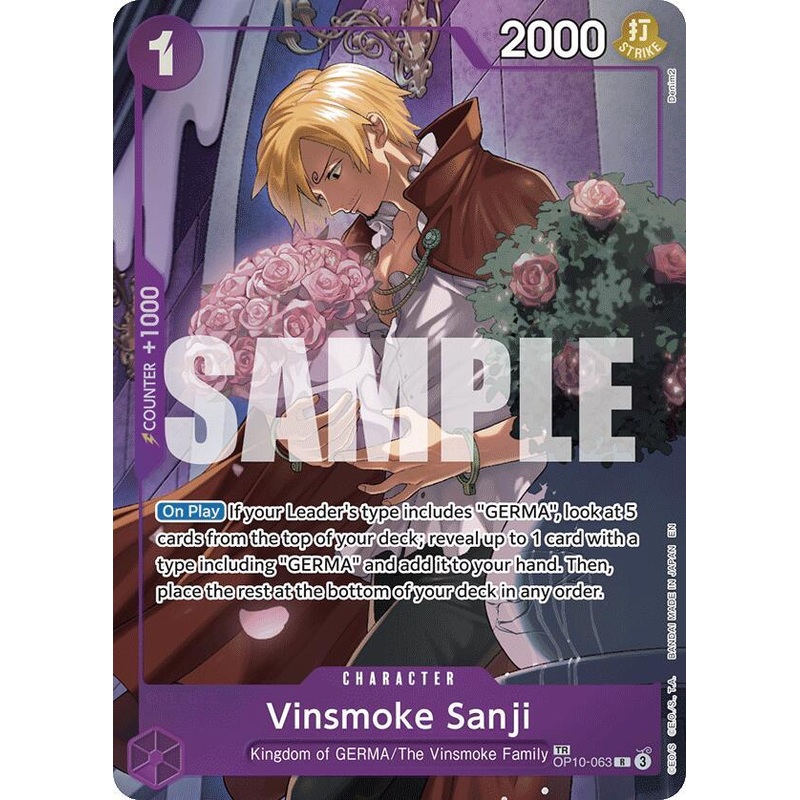 [ TR ] Vinsmoke Sanji OP10-063 TREASURE RARE OP-12 Legacy of the Master