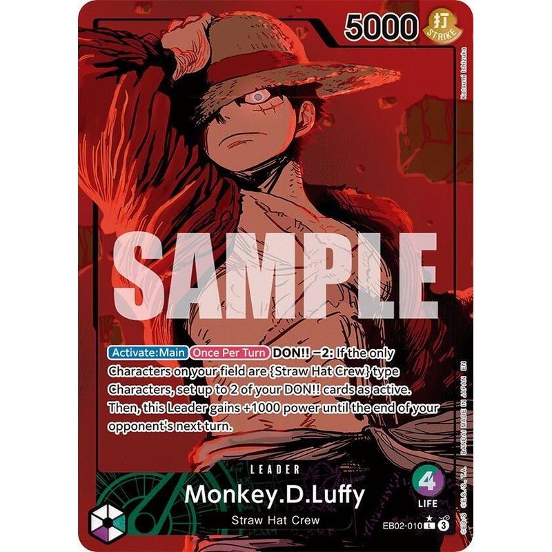 [ALTERNATE ART] Monkey.D.Luffy – EB02-010- Leader – Extra Booster: Anime 25th Collection