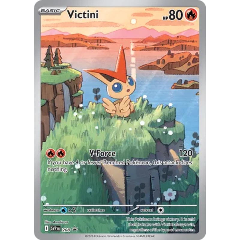 Victini – SVP 208 – Scarlet & Violet Black Bolt/White Flare Promo