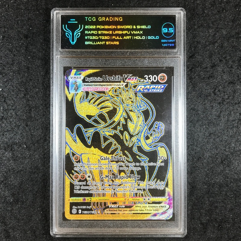 TCG Grading 9.5 Rapid Strike Urshifu VMAX – TG30/TG30 – Brilliant Stars Trainer Gallery 799