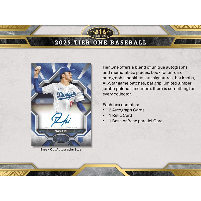 2025 Topps Tier One Baseball 3-Box Opening #29351 – Random Team – Release Day