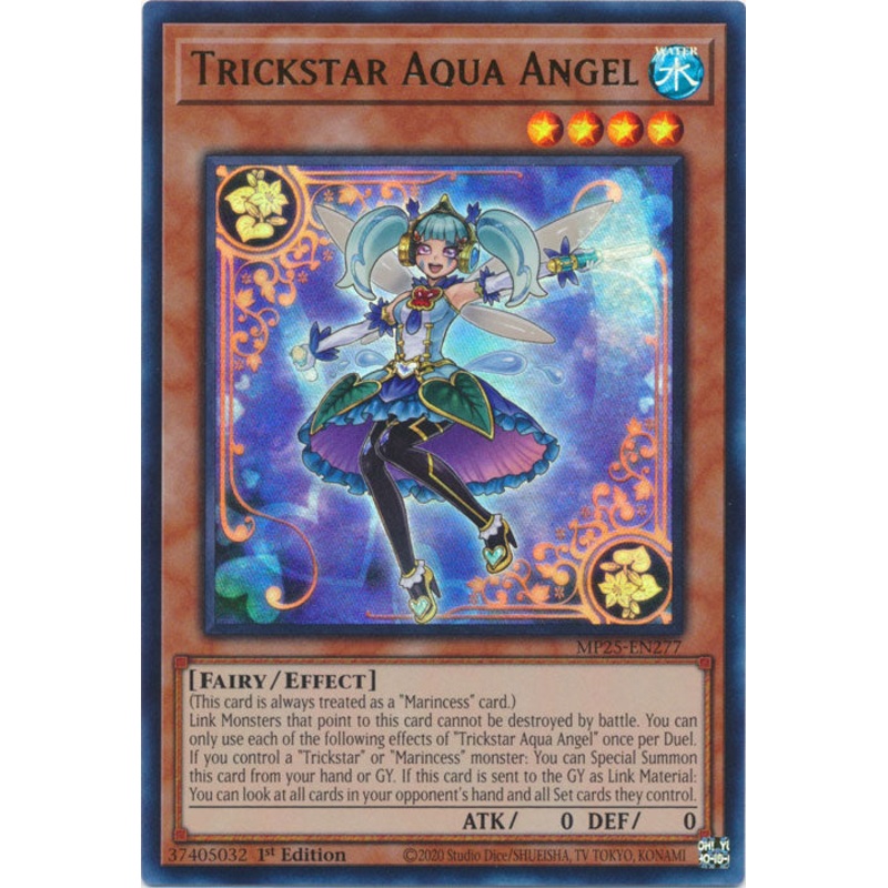 Trickstar Aqua Angel – MP25-EN277 – Ultra Rare 1st Edition