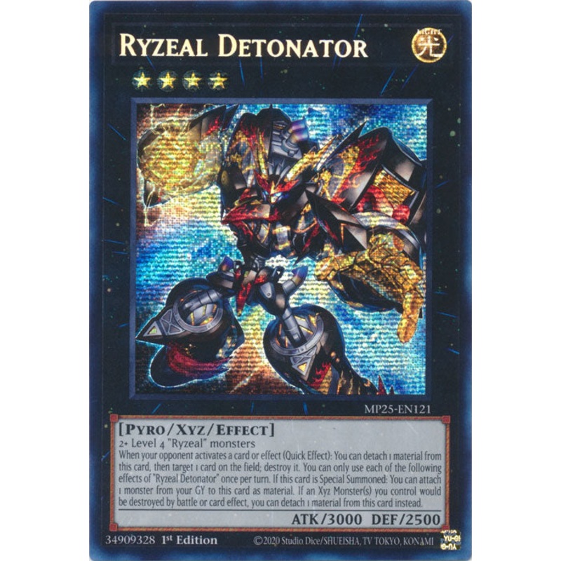 Ryzeal Detonator – MP25-EN121 – Secret Rare 1st Edition