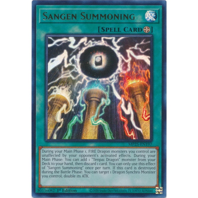 Sangen Summoning – MP25-EN197 – Ultra Rare 1st Edition