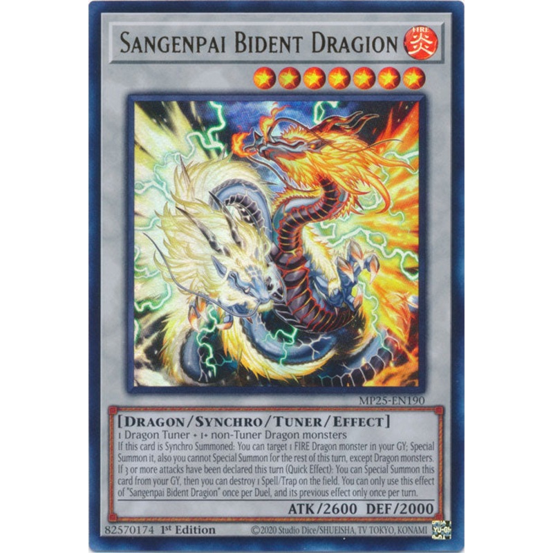 Sangenpai Bident Dragion – MP25-EN190 – Ultra Rare 1st Edition