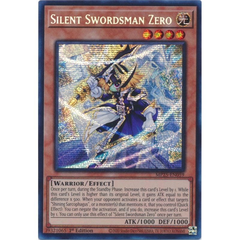 Silent Swordsman Zero – MP25-EN059 – Secret Rare 1st Edition